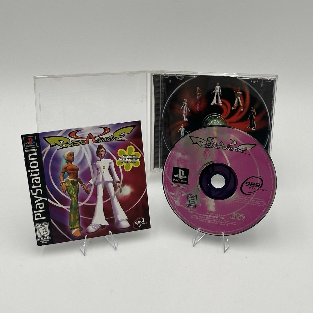 Bust A Groove (Sony PlayStation 1, 1998) PS1 Black Label - Retro Rhythm Game
